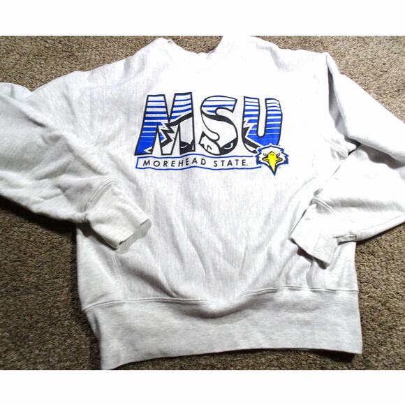 Vtg Champion Reverse Weave Morehead State University MSU Sweatshirt Size S - Picture 1 of 8